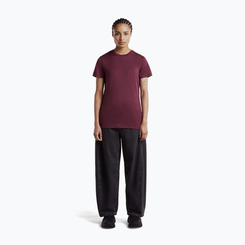 Damen-Trekkingshirt icebreaker Merino 150 Tech Lite III dark berry 4