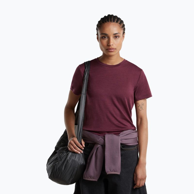 Damen-Trekkingshirt icebreaker Merino 150 Tech Lite III dark berry 5