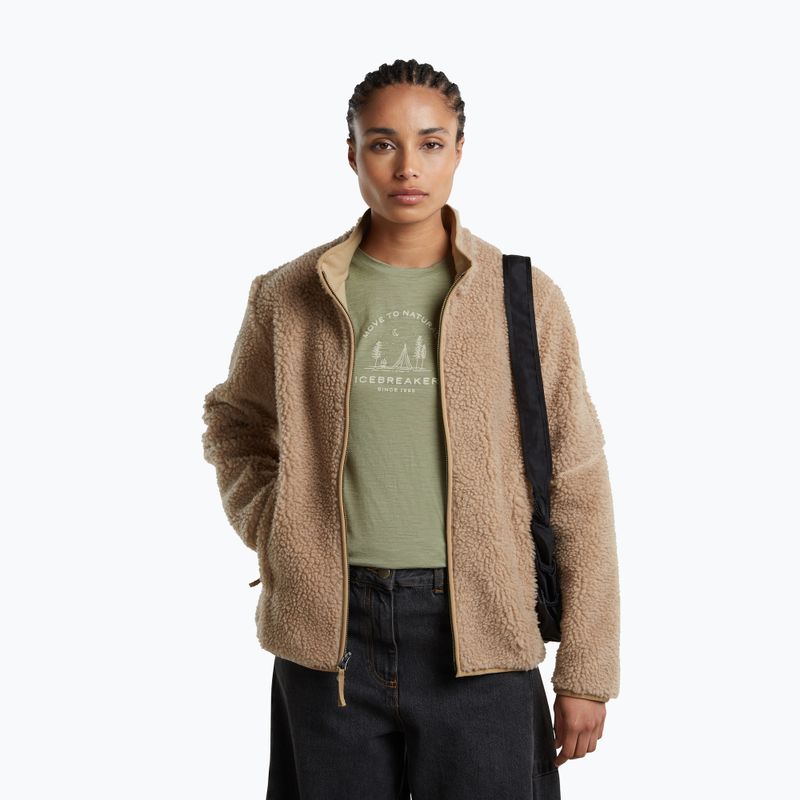 Damen Funktionsshirt Icebreaker Merino 150 Tech Lite Peaceful Pass Lichen 5