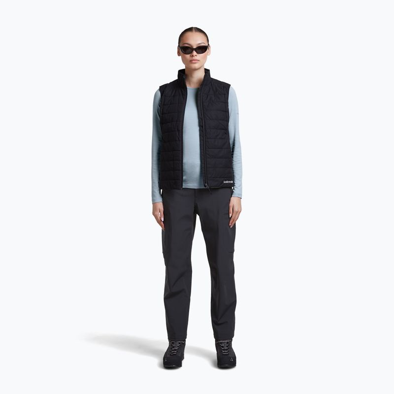 Damen-Funktionssweatshirt Icebreaker 200 Oasis Crewe Zinc Blue 2