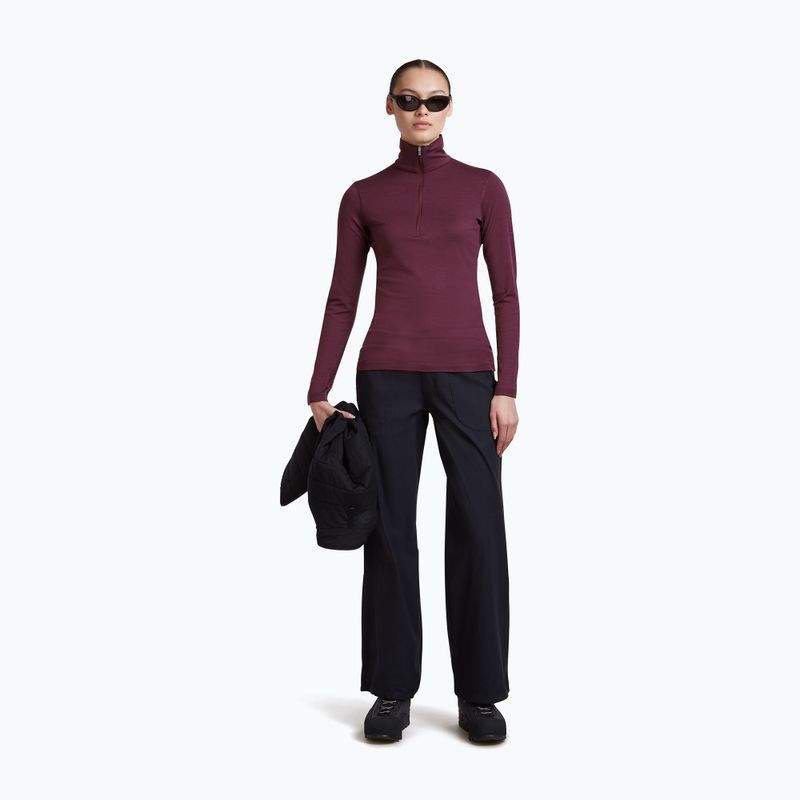 Damen-Funktionssweatshirt Icebreaker 200 Oasis Crewe Dark Berry 2