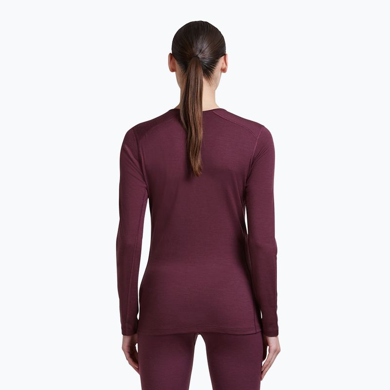 Damen-Funktionssweatshirt Icebreaker 200 Oasis Crewe Dark Berry 3