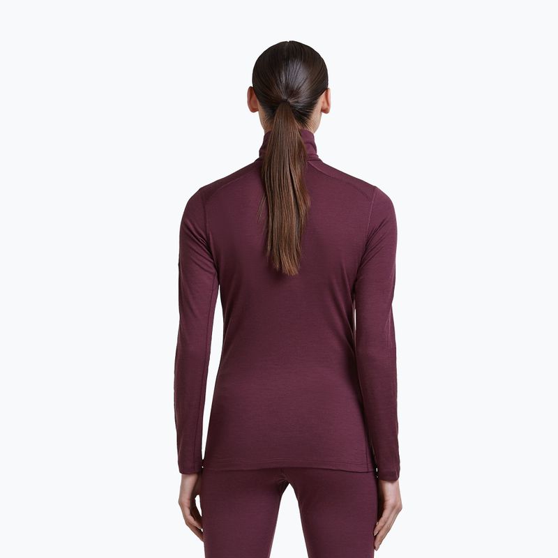 Damen-Funktionssweatshirt Icebreaker 200 Oasis LS Half Zip dark berry 3