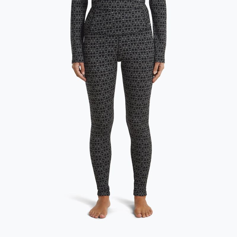 Damen Thermohose icebreaker Merino 260 Tech Vertex High Rise black/snow