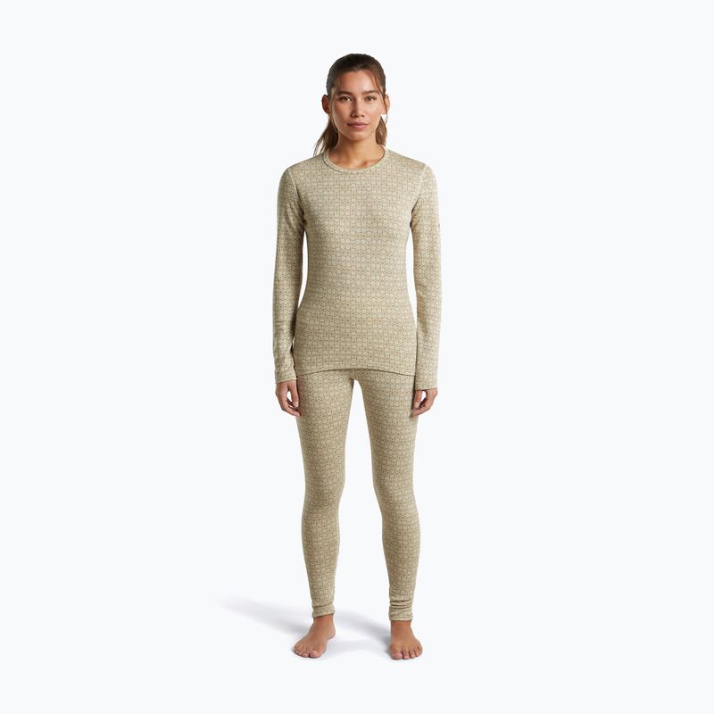 Damen-Funktionssweatshirt Icebreaker Merino 260 Tech Vertex Crewe Undyed/Cumin 2