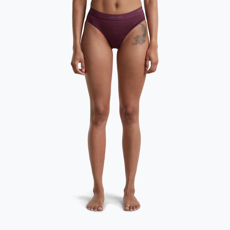 Damen Funktionsunterhose Icebreaker Merino 125 Cool-Lite Sprite Hipster dark berry 2