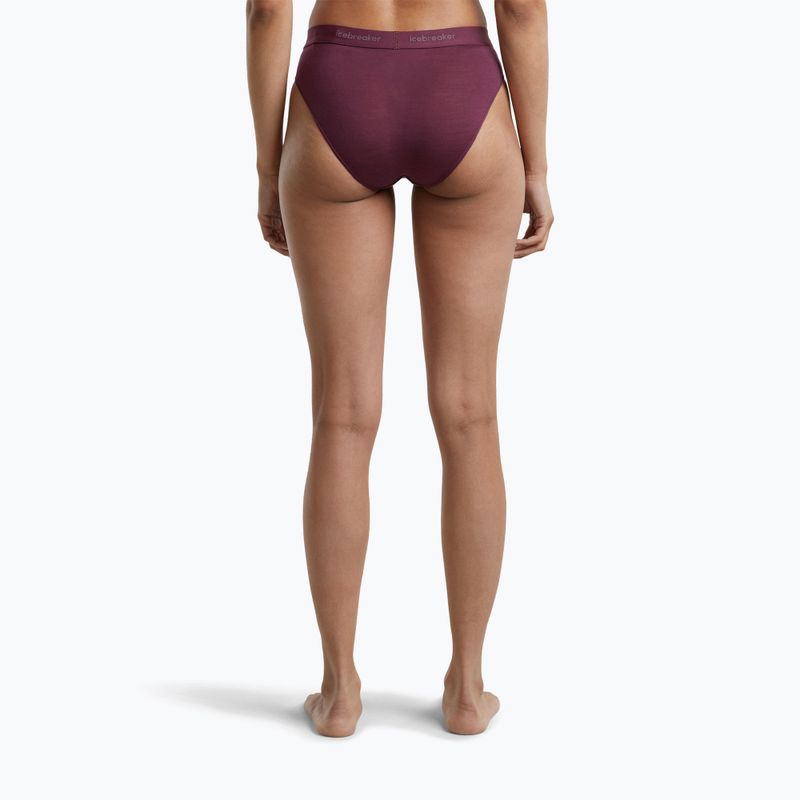 Damen Funktionsunterhose Icebreaker Merino 125 Cool-Lite Sprite Hipster dark berry 4