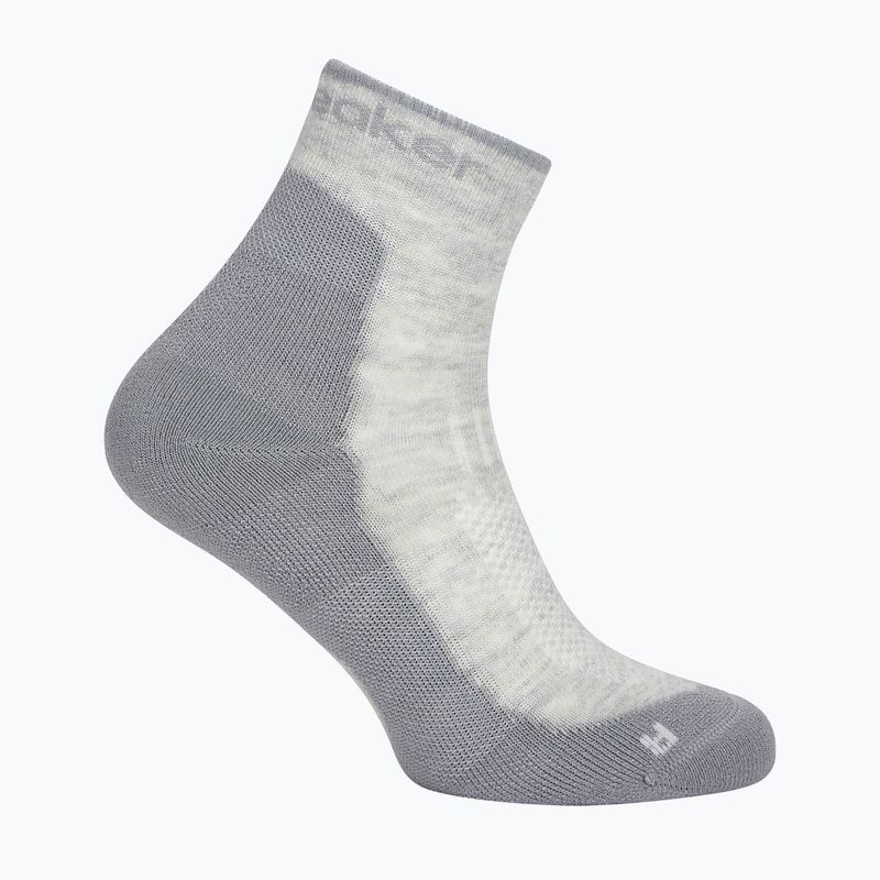 Damensocken Icebreaker Merino Hike+ Light Mini blizzard heather/alloy 2