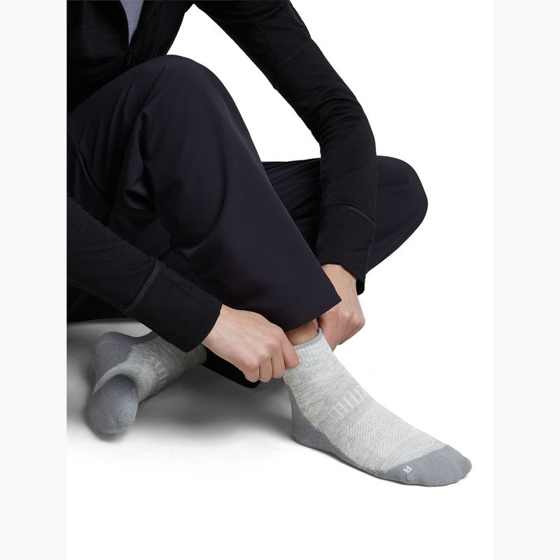 Damensocken Icebreaker Merino Hike+ Light Mini blizzard heather/alloy 4