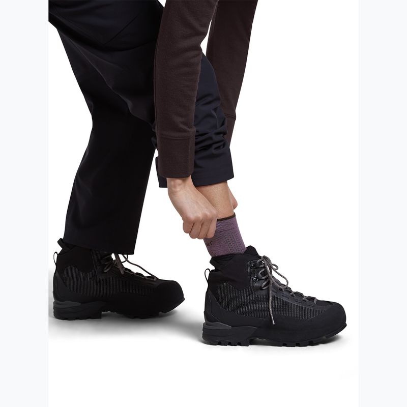 Damensocken Icebreaker Merino Hike+ Ultralight Quarter grey plum/bittersweet 5