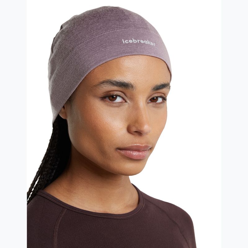 Wintermütze icebreaker Merino 200 Oasis Beanie grey plum 8