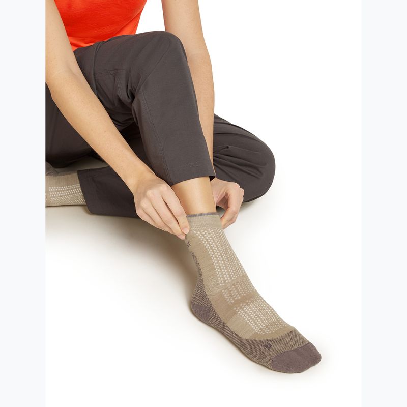 Damen Socken Icebreaker Merino Hike+ Ultralight Quarter pink quartz/porcini 4