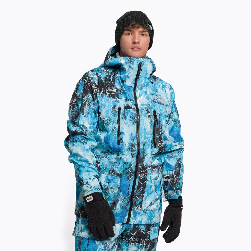 Herren Snowboardjacke The North Face Bedruckte Dragline blau NF0A7ZUF9C11