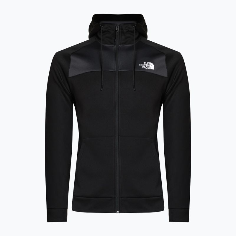 Herren trekking Sweatshirt The North Face Reaxion Fleece F/Z Hoodie schwarz-grau NFA7Z9OKT1
