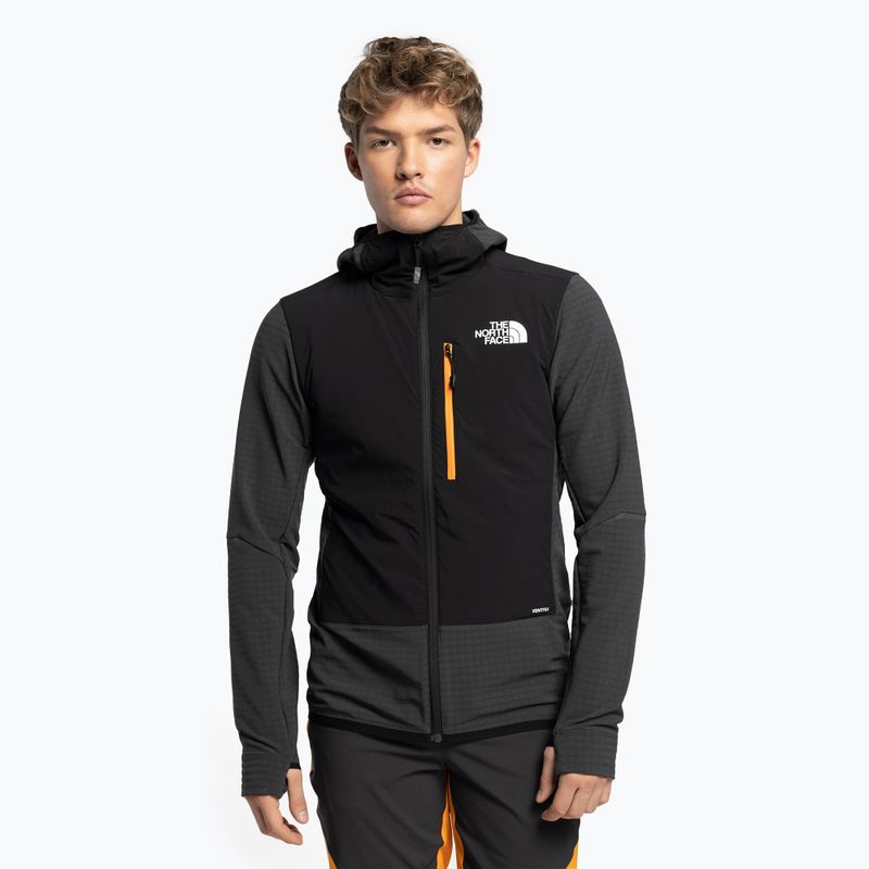 Herren The North Face Dawn Turn Hybrid Ventrix Midlayer grau NF0A7Z8QMN81 Ski Sweatshirt