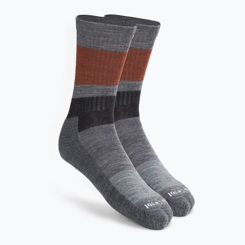 Smartwool Everyday Blocked Stripe Crew grau Trekkingsocken SW001940052