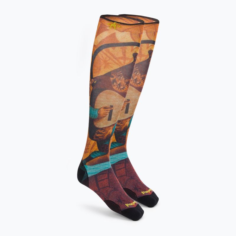 Herren Smartwool Ski Zero Cushion Speicher Steppdecke drucken OTC orange Socken SW001917150