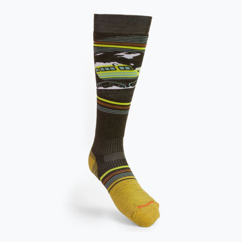 Herren Smartwool Snowboard Targeted Cushion Piste Machine OTC grün SW001922 Snowboardsocken