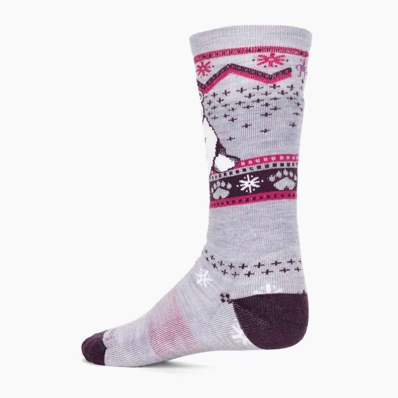 Smartwool Kindersocken Wintersport Full Cushion Eisbär-Muster OTC lila eclipse 2