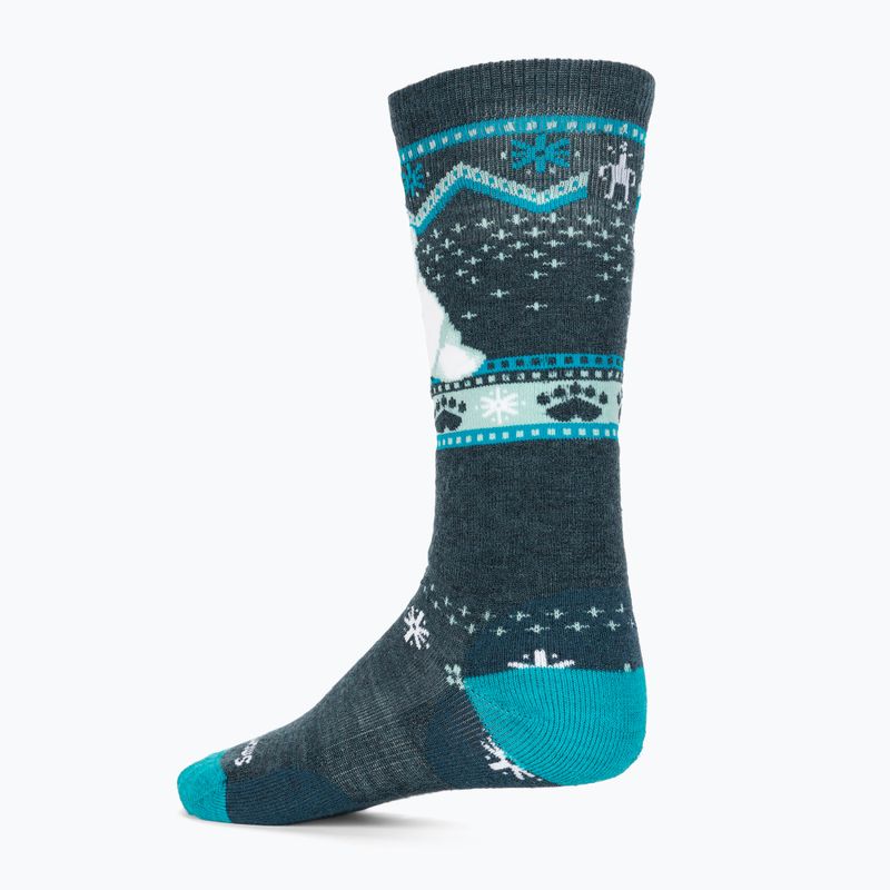 Smartwool Kindersocken Wintersport Full Cushion Eisbär-Muster OTC twilight blue 2