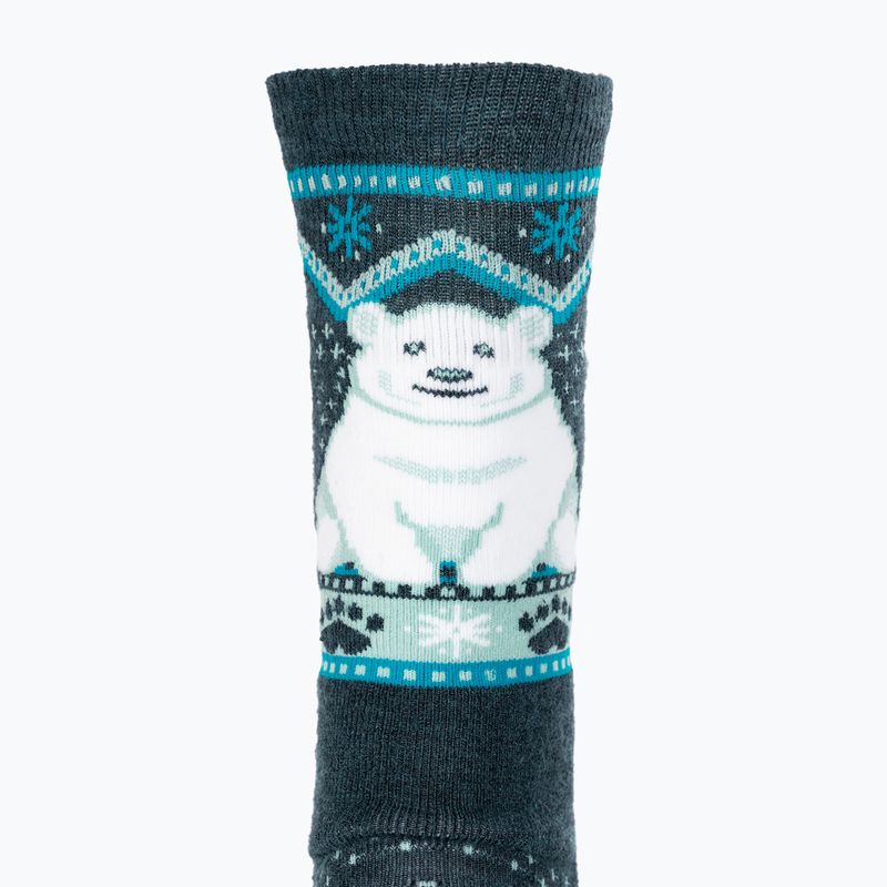 Smartwool Kindersocken Wintersport Full Cushion Eisbär-Muster OTC twilight blue 3