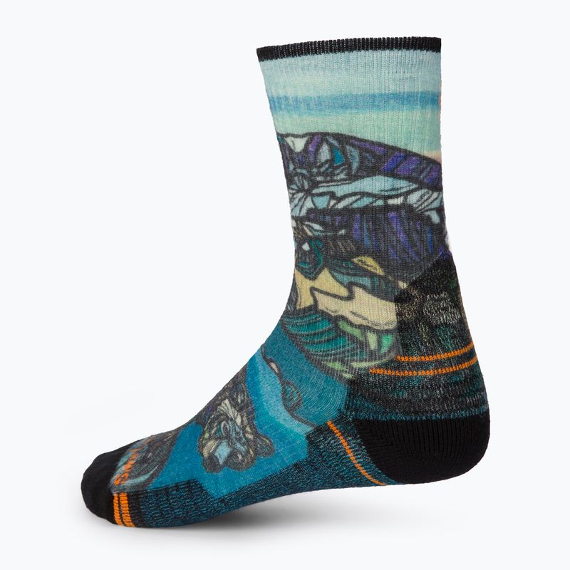 Damen-Trekkingsocken Smartwool Hike Light Cushion Icy Range Print Crew farbig 01988 2