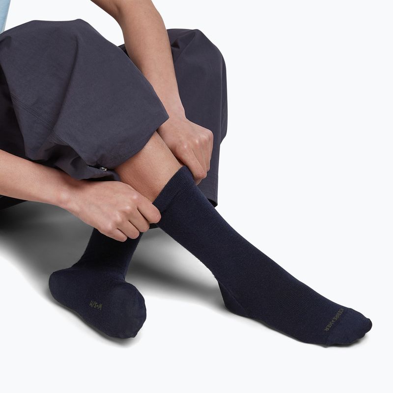 Damensocken Icebreaker Lifestyle Fine Gauge Crew midnight navy/dark loden 4