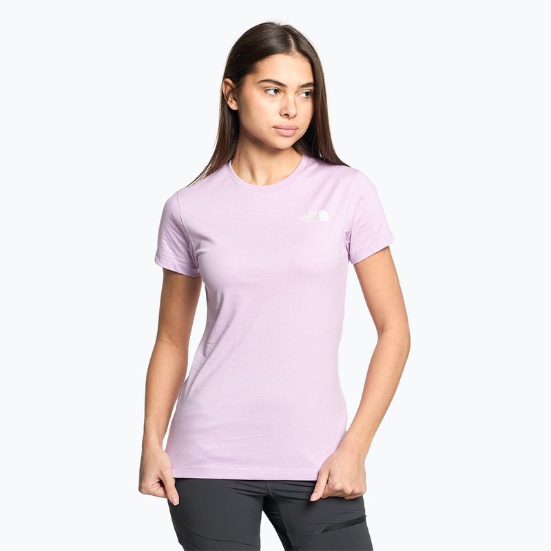 Damen-Trekking-Shirt The North Face Outdoor Graphic SS lila NF0A827M