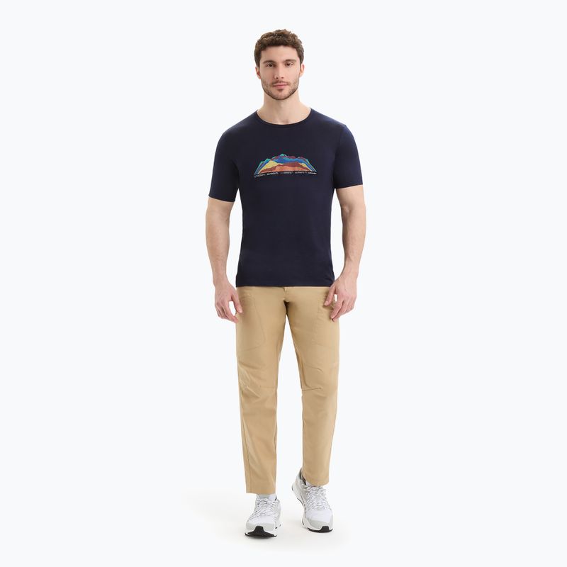 Herren Thermo-T-Shirt icebreaker Tech Lite II 7 Mountain Tops navy blau IB0A56VE4011 5