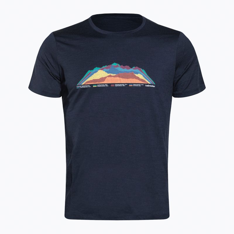 Herren Thermo-T-Shirt icebreaker Tech Lite II 7 Mountain Tops navy blau IB0A56VE4011 6