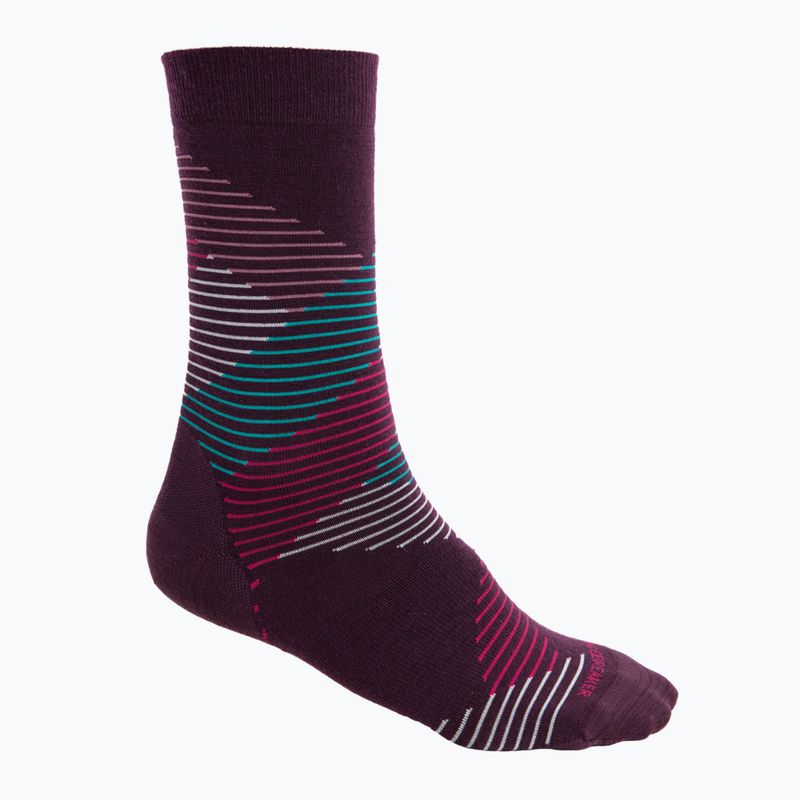 Icebreaker Damen-Trekkingsocken Lifestyle Fine Gauge Crew Dashes