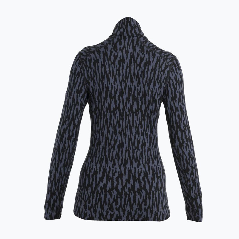 Icebreaker Damen Thermo-Sweatshirt Merino 260 Vertex Half Zip Glacial Camo graphit/schwarz/j 2