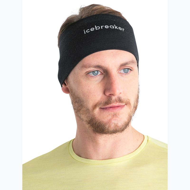 Icebreaker Merino 200 Oasis Stirnband schwarz 2