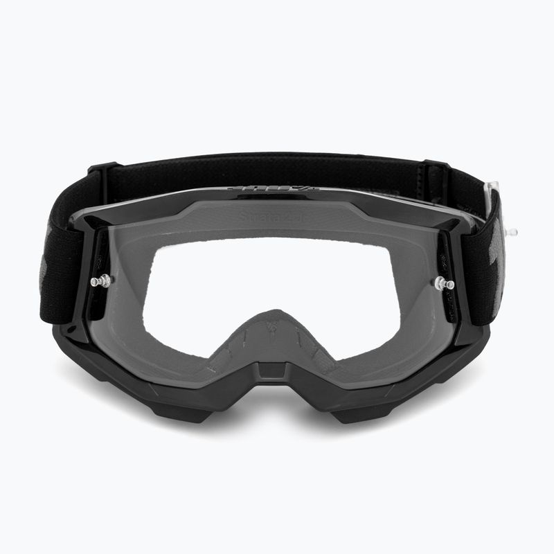 Kinderfahrradbrille 100% Strata 2 Junior 50031-00001 schwarz/klar 2