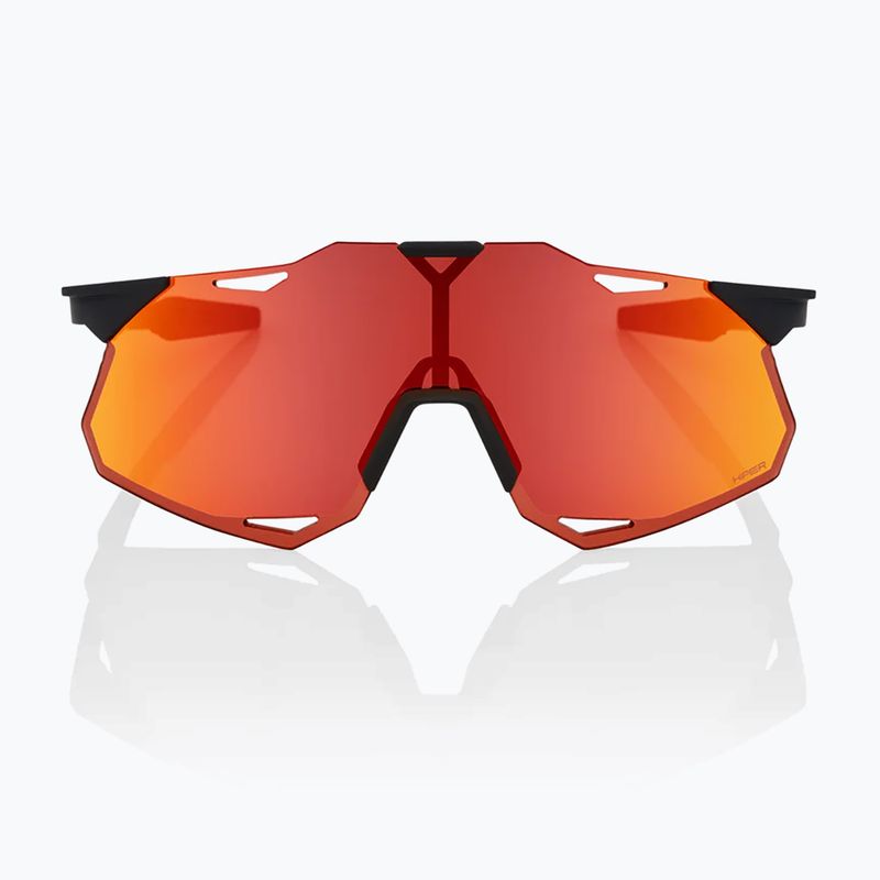 100% Hypercraft XS soft tact schwarz/hiper rot Multilayer Spiegel Sonnenbrille 2