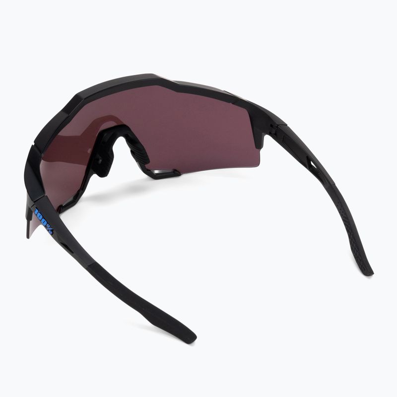 100% Speedcraft mattschwarz/hyperblau Multilayer-Spiegel Fahrradbrille 60007-00004 3