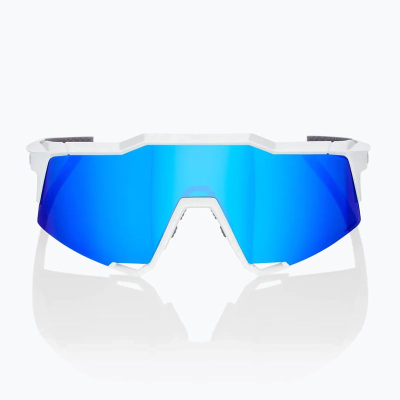 100% Speedcraft matt weiß/hyperblau Multilayer-Spiegel-Sonnenbrille 2