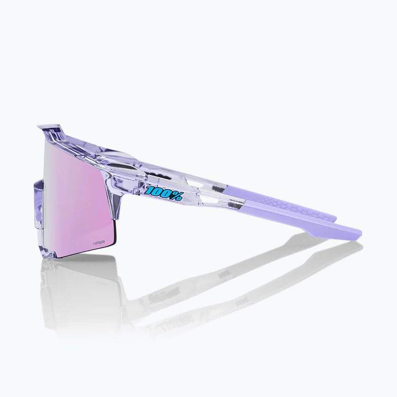 100% Speedcraft Sonnenbrille poliert transluzent lavendel/hiper lavendel Spiegel 3