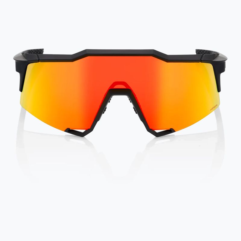Radsportbrille 100% Speedcratf Soft tact schwarz/hyper rot Multilayer Spiegel 60007-00008 8