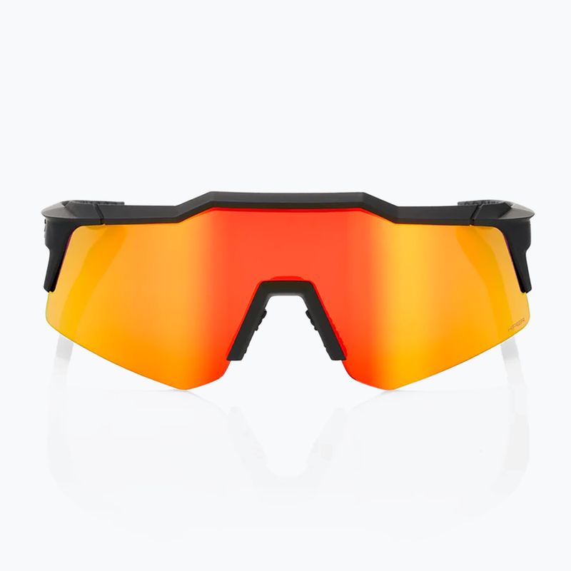 100% Speedcraft XS soft tact schwarz/hiper rot Multilayer Spiegel Sonnenbrille 2