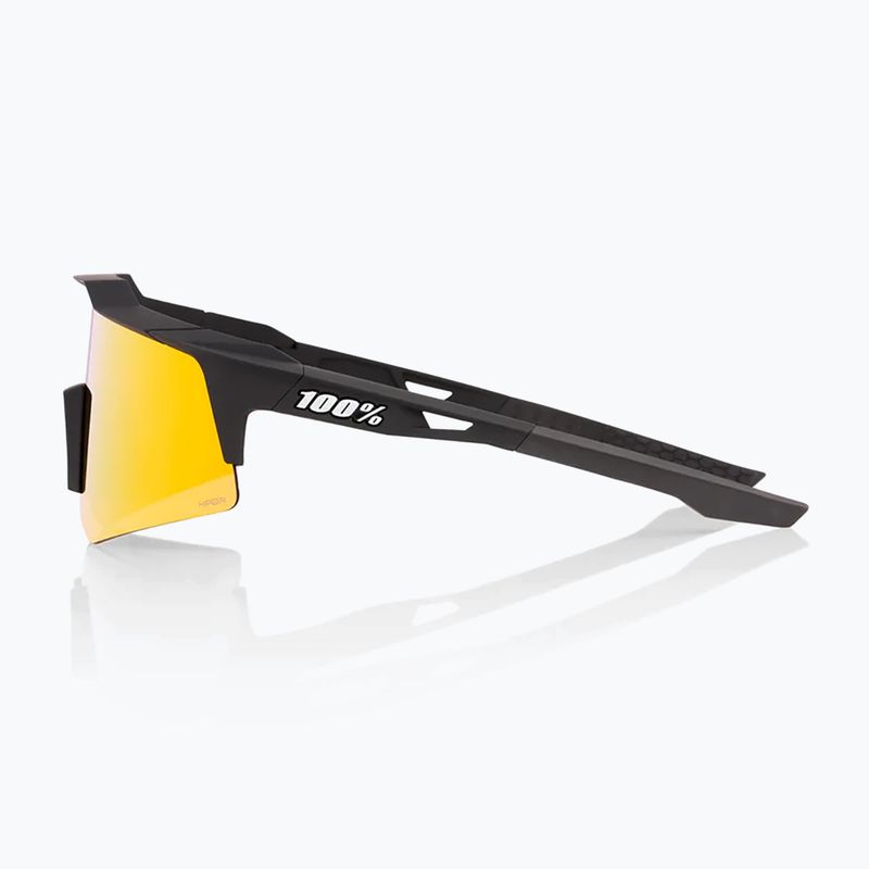 100% Speedcraft XS soft tact schwarz/hiper rot Multilayer Spiegel Sonnenbrille 3