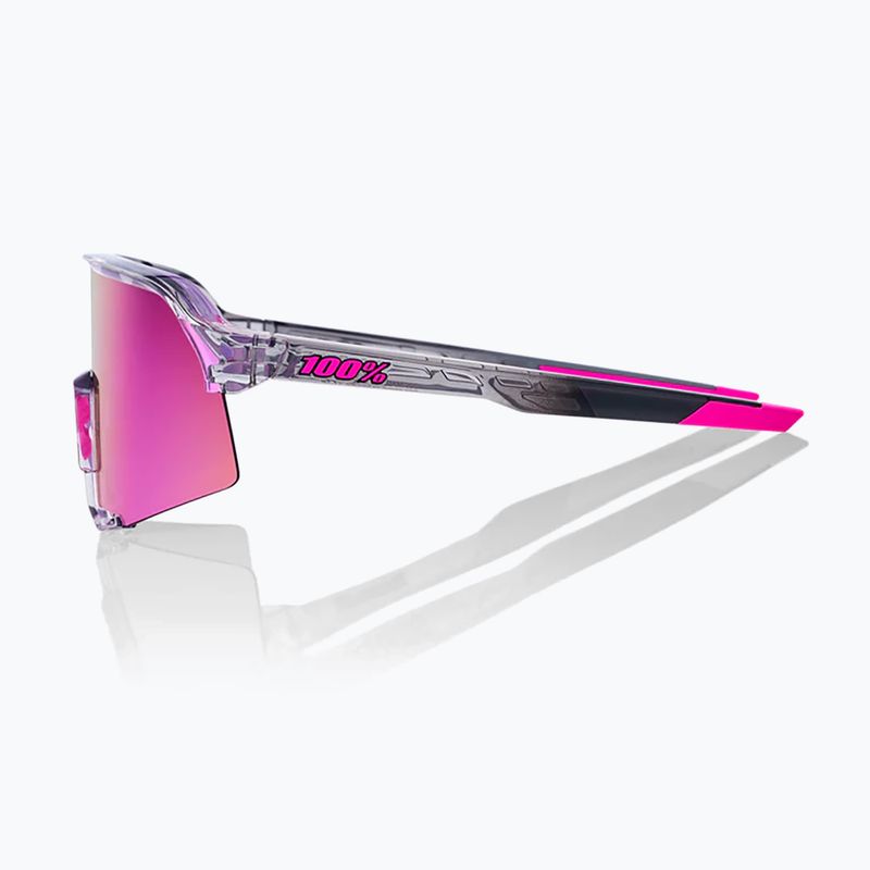 Sonnenbrille 100% S3 polished translucent/purple multilayer mirror 2