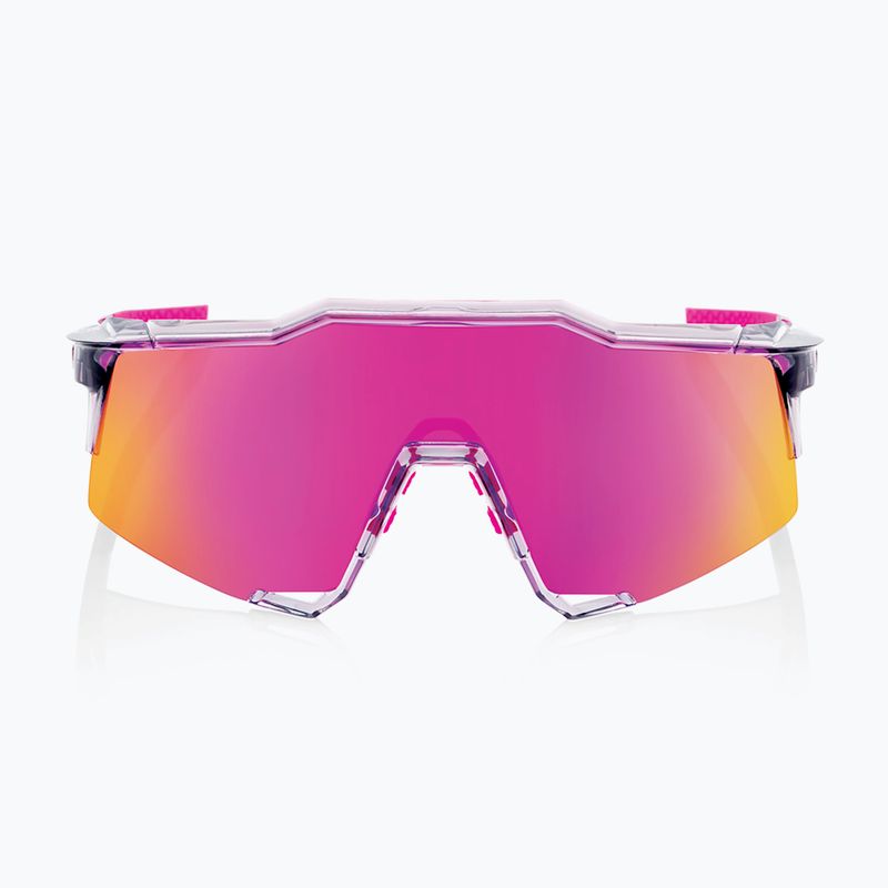 100% Speedcraft Sonnenbrille poliert transluzent grau/violett Mehrschichtspiegel 2