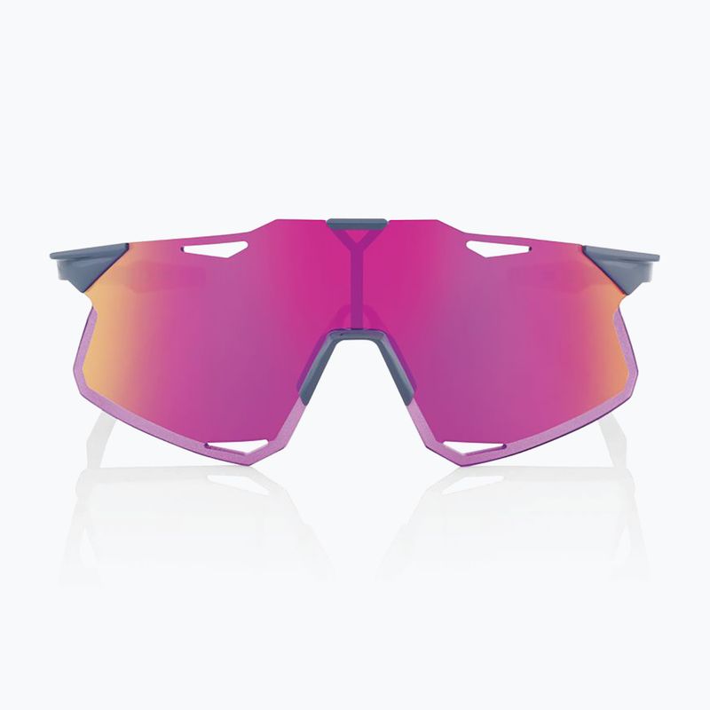 100% Hypercraft Glanz hellgrau/violett Multilayer-Spiegel Sonnenbrille 2