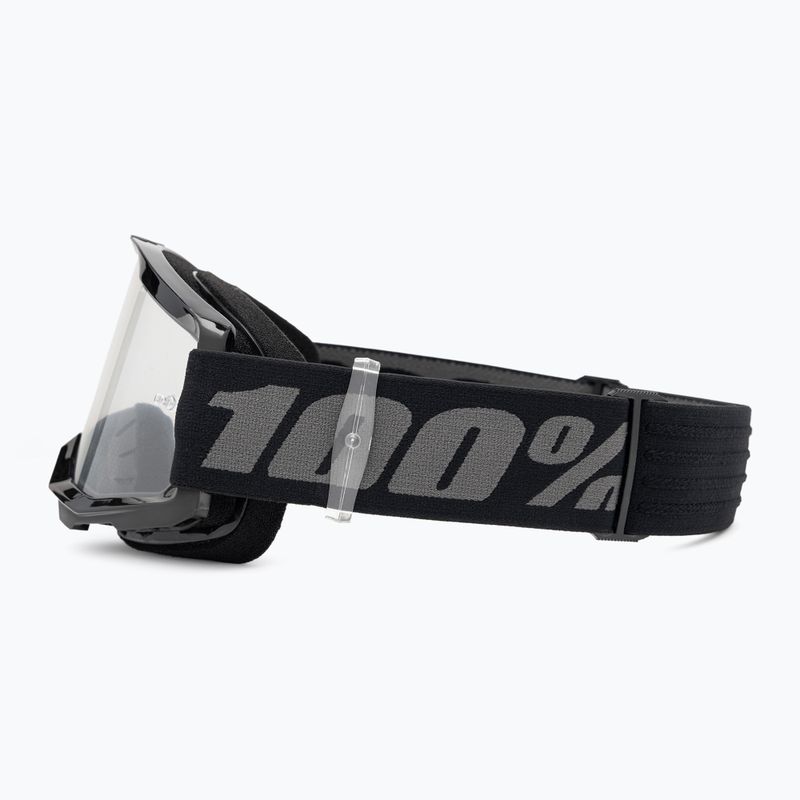 Fahrradbrille Kinder 100% Strata 2 Junior black/clear 4