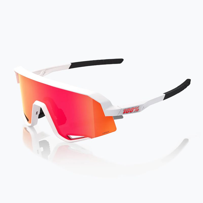 100% Slendale Softtact weiß/hirschrot Multilayer-Spiegel-Sonnenbrille