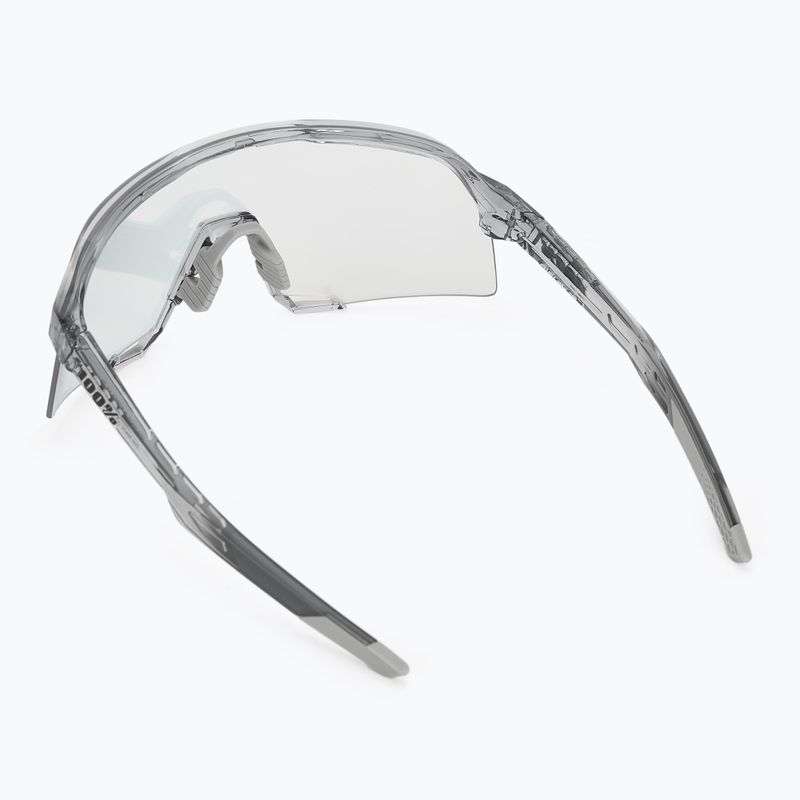 100% S3 polierte, durchscheinende, grau/roségoldfarbene, verspiegelte photochrome Sonnenbrille 2