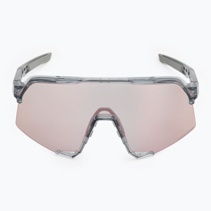 100% S3 polierte, durchscheinende, grau/roségoldfarbene, verspiegelte photochrome Sonnenbrille 6