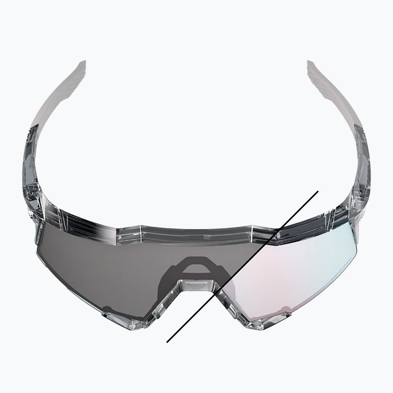 100% Speedcraft Sonnenbrille poliert transluzent grau/rosa gold Spiegel Photochromen 4