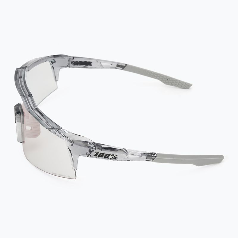 100% Speedcraft SL poliert transluzent grau/rosa gold mirr photochr Sonnenbrille 4